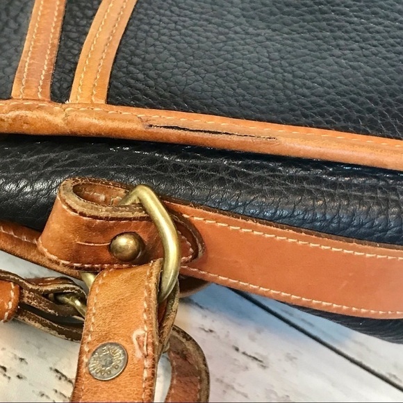 Dooney & Bourke Vintage Navy AWL Equestrian Bag - Picture 5 of 15